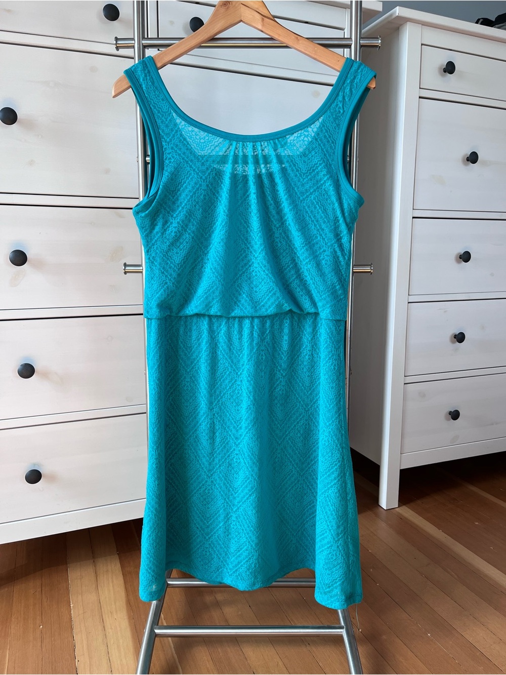 Prana Sleeveless Teal Knit Sundress